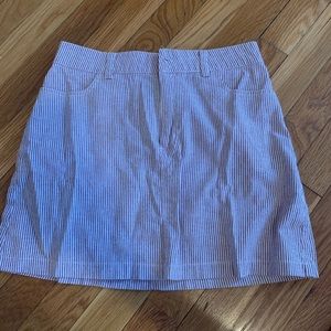 Forever 21 red and white striped skirt